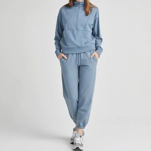 SOLD - Richer Poorer Stretch Terry Half Zip Sweatsuit